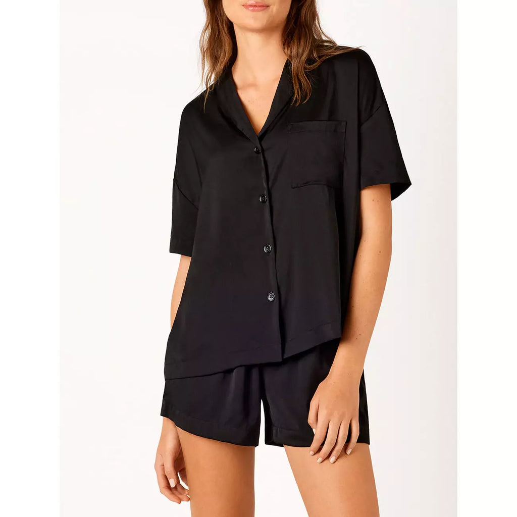 Ambra Short Sleeve Shirt - Black - Willow and Vine