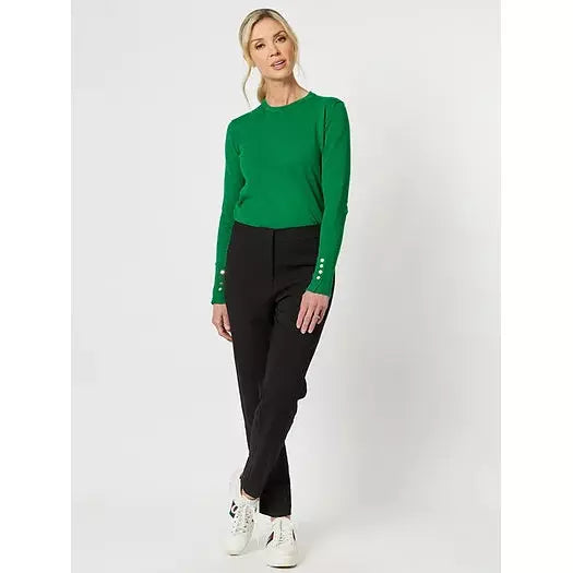 Amy Slim Leg Pant - Black - Willow and Vine