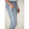 Italian Star Denim Jogger with Silver Trim - Willow and Vine