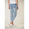 Italian Star Denim Jogger with Silver Trim - Willow and Vine