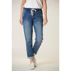 Italian Star Denim Jogger with Silver Trim - Willow and Vine