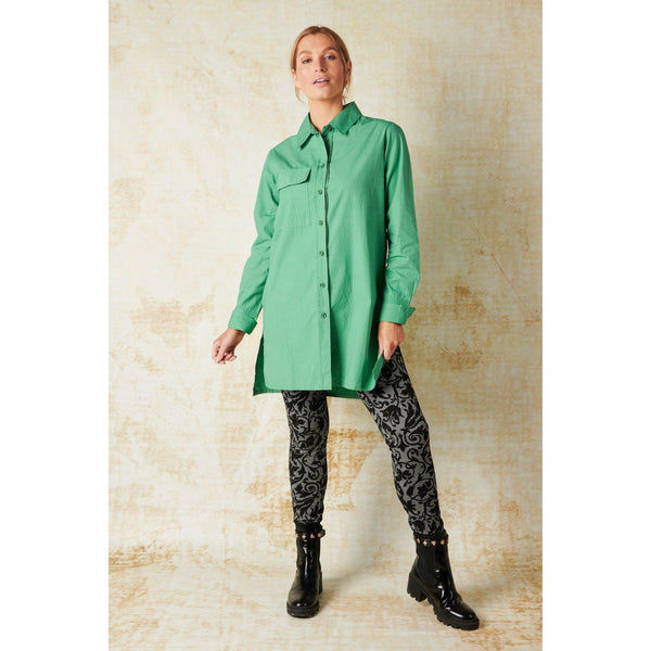 Oversized Shirt - Ivy Green - Willow and Vine