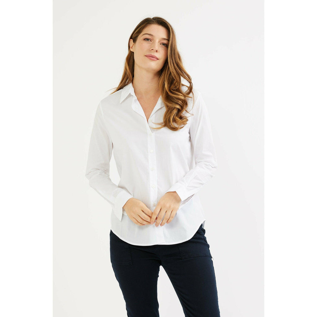 Plain Button Through Shirt - Willow and Vine