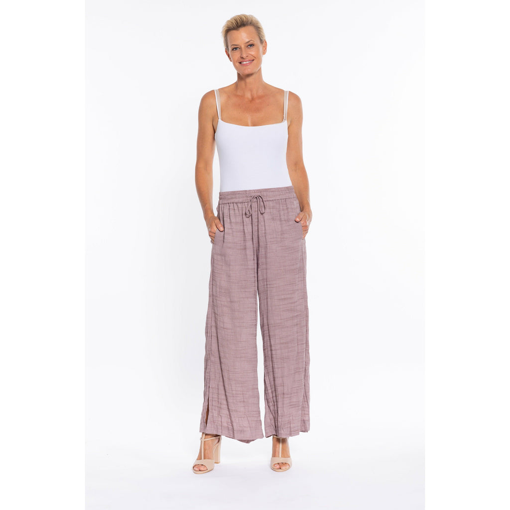 Split Side Wide Leg Pant - Willow and Vine