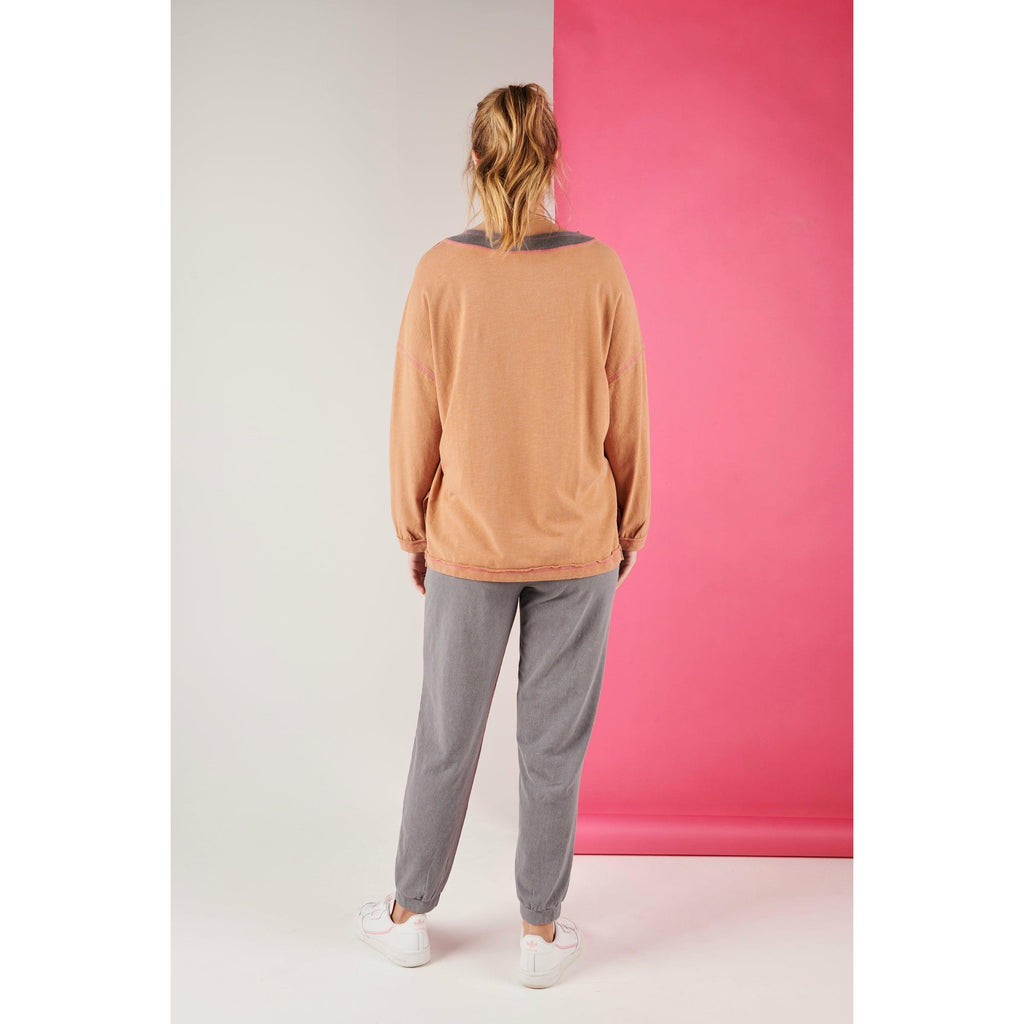 Step Hem Jumper - Rust - Willow and Vine